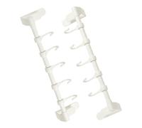 STOBAZA 2pcs Cabinet Door Towel Rack with Hooks Plastic Over Cupboard Organizer for Kitchen Bathroom Laundry Space Saving Storage for Towels and Items