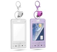 STOBAZA 2pcs Card Holder Keychain with Waterproof Ps Material, Profile Id Card Sleeve for Photocards and Work Badges, Easy Portability for Schools and Traveling