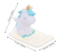 STOBAZA 2PCS Cartoon Ox Year Phone Bracket Set Adjustable Small Desktop and Vehicle-Mounted Phone Holder Decor Multifunctional Stand for Office and Car Use Random Style