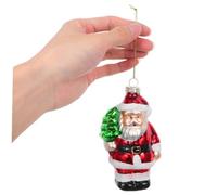 STOBAZA 2pcs Christmas Tree Ornaments Snowman Baubles Santa Claus Holiday Decorations Hanging DIY Decor for Home Party Festive Cheer Gift