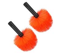 STOBAZA 2pcs Cobweb Duster Set for Ceiling and Wall Cleaning, Efficient Plastic Spider Web Cleaning Brush with Threaded Interface, Long-term Use Household Brush for Indoor and Outdoor