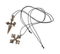 STOBAZA 2pcs Copper Vajra Pestle Pendants Necklace Charms Religious Ornament Keychain Accessories Unique Handmade Tibetan Dharma Tools