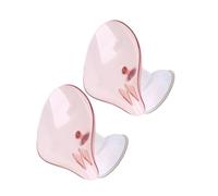 STOBAZA 2pcs Creative Pink Bathroom Soap Holder with Water Draining Storage Rack No Drill Suction Cup Design for Dry Soap Solid Plastic Organizer for Home Bathroom Use