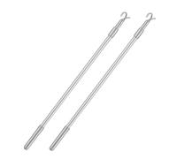 STOBAZA 2pcs Curtain Rod Curtains Draw Rod for Blinds Tilt Wand Parts Metal Blind Wand Window Opening Pole Opener for Open Tilt Silver Aluminum Alloy