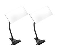 STOBAZA 2pcs Desk Convex Security Mirror Flexible Clip On Rear View Mirrors for Monitors Open Office Environment Anywhere Accessories