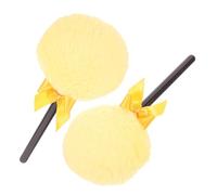 STOBAZA 2pcs Dry Powder Puff for Body Powder Setting Small Makeup Puff Fluffy Velvet Material for Loose Application and Household Use