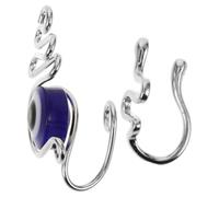STOBAZA 2pcs Evil Eye Snake Clip-on Nose Ring for Women Stainless Steel