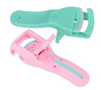 STOBAZA 2pcs Eyelash Curler with Refill Rubber Pads Portable Lightweight Cosmetic Tool for Curling Lashes Upward Safe and Easy to Use Travel-Friendly Makeup Accessory