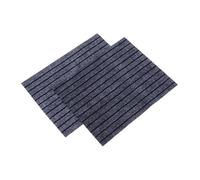 STOBAZA 2pcs Fast Drying Urinal Floor Mats Non Slip Absorbent Toilet Bowl Rugs for Commercial Restrooms Quick Dry Pee Pads with Skid Backing for Mens Bathrooms