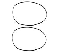 STOBAZA 2Pcs Flat Rubber Replacement Belts for Cassette Player and Audio Equipment Sturdy Drive Belt with Versatile Compatibility and Compact Size 11X11X0.3Cm and Recorder Repair