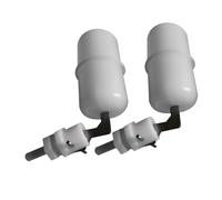 STOBAZA 2Pcs Float Valve - for Water Dispenser and Purifier Silver White Quick Connect Compatible with Water Tanks