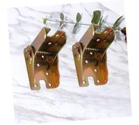 STOBAZA 2PCS Foldable Furniture Leg Hinges with Self Locking Right Angle Brackets for Table and Chair Legs Space Saving Folding Hardware for Kitchen and Retail Use