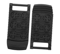 STOBAZA 2pcs Get Out of The Skid Plate Traction Mats for Vehicle Tires Car Traction Assistance Off Road Accessories Portable Black Pe