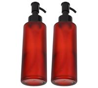 STOBAZA 2pcs Glass Bottle Dispenser Pump Refillable Bottles for Oil Makeup Remover Lotion Leakproof Travel-friendly Use