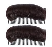 STOBAZA 2pcs Hair Styling Insert Comb Bump It Up Hair Accessories for Women Volume Base Invisible DIY Bun Maker Lightweight Comfortable for Any Skin Tone and Age