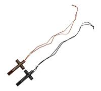 STOBAZA 2pcs Handmade Wooden Cross Car Pendants Car Mirror Decor Hanging Chemical-free Pollutant-free Retro Style for Rear View Mirror Interior