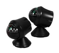 STOBAZA 2pcs High Precision Car Dashboard Compass Ball with Adhesive for Accurate Navigation Versatile Mini for Vehicle Truck Boat and Use