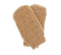 STOBAZA 2PCS Jute Body Scrub Gloves for Deep Cleaning Exfoliating Shower Bath Towels Skin-friendly Material Portable Hand Scrubbing Mitts with Strong Decontamination Ability