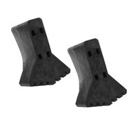 STOBAZA 2pcs Ladder Leg Caps Non-Slip Rubber Ladder Feet Caps Easy to Install Protective Doormat Accessories for Safety