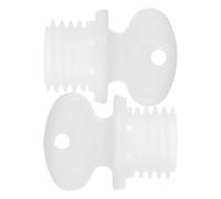 STOBAZA 2pcs Leakproof Hot Water Bag Stoppers Plastic Replacement Plugs with Compact and Portable Design, Easy to Use, Suitable for Daily Use and Travel