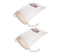 STOBAZA 2pcs Linen Bread Storage Bags Drawstring Food Packing Pouches for Homemade Bread Versatile Loaf Bags for Freshness and Easy Carrying and Reliable Food Packaging