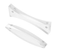 STOBAZA 2pcs Magnetic Optical Lens for Science Education Convex and Concave Lenses with Prism Light Refraction Reflection Optical Grade Material for Physics Teaching and Laboratory