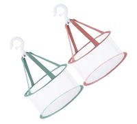 STOBAZA 2Pcs Makeup Sponge Drying Net Basket Mesh Rack for Cosmetic Brushes Sponges Socks and Small Items Windproof Organizer for Quick Air Drying