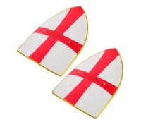 STOBAZA 2pcs Medieval Knight Shields Lightweight Elastic Plastic Shields for Imaginative Play Costume Parties Cosplay Props Pretend Play Accessories