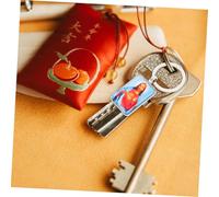 STOBAZA 2pcs Mini Bible Photo Frame Keychains Red Orange Faith Keyrings for Confirmation Baptism Religious Car House Keys Holder Party Favors