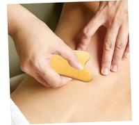 STOBAZA 2Pcs Natural Horn Massage Boards Face and Body Guasha Scraping Sticks for Tension Relief and Fine Line Reduction Comfortable Grip Thick Rounded Handles Skin-Friendly Therapy Tools