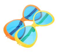 STOBAZA 2pcs Oversized Hawaiian Big Sunglasses with Exaggerated Design, Lightweight Plastic Party Glasses for Summer Holidays and Photo Props Collection