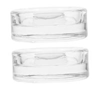 STOBAZA 2pcs Reusable Glass Fermentation Weights Wide Mouth Jar Solid Glass for Home Fermenting and Pickling Easy to Clean Canning Supplies for Sauerkraut Kimchi and