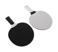 STOBAZA 2pcs Rubber Table Tennis Paddles Set with Black and White Composite Rubber, Speed Control Training Pingpong Rackets for Indoor and Outdoor Competitive Play
