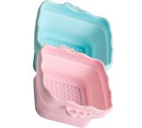 STOBAZA 2pcs Silicone Makeup Brush Cleaner Brush Cleaning Bowl Foldable Convenient Cleaning Tool for People Who like Makeup Scenario