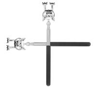 STOBAZA 2pcs Stainless Steel Retractable Back Scratcher for Men and Women, Extendable Back Scratching Tool with Massager Function, Suitable for Pregnant Women and Parents with Disabilities