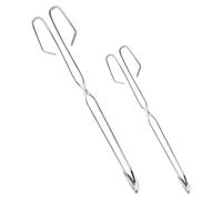 STOBAZA 2pcs Stainless Steel Trash Pickup Grabber with Secure Grip and Ease of Use for Elderly Seniors, Sturdy Litter Picker Tool for Waste Collection and Reaching Assistance