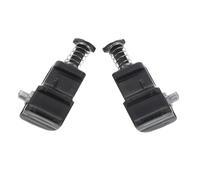 STOBAZA 2pcs Telescopic Suitcase Handle Locking Clips Replacement for Trolley Case Repair, Black PVC Secure Locking Mechanism with Universal Compatibility for Suitcases and Travel