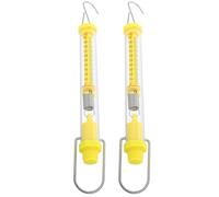 STOBAZA 2Pcs Tubular Spring Force Scale 10 Newton Capacity for Physics Experiments, Mechanical Pull and Draw Force Meter, Teaching Aid Tool for Science Classroom and Mechanics Measurement