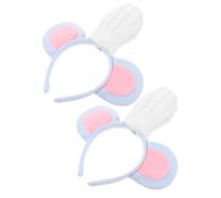 STOBAZA 2pcs Unisex Mouse Ears Headband with Chef Hat Cartoon Headwear for Halloween Costume Animal-themed Party Adjustable Lightweight for Cosplay and Festival Decoration