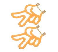 STOBAZA 2pcs Victory Gesture Shaped LED Light Bulb with Yellow Filament, Plastic Lamp Accessory for Safe and Efficient Lighting, for Special Occasions and Home Ambient Room Decor
