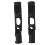 STOBAZA 2pcs Violin Bow Grip Corrector Black Rubber Posture Aid for Beginners Comfortable Teaching Accessory Suitable for All Ages