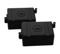 STOBAZA 2pcs Waterproof Rc Receiver Protector Box for Electronic Equipment Plastic Sturdy Rc Car Receiver Case and Simulation Climbing Car Models Black