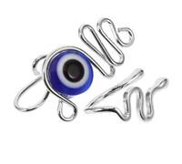 STOBAZA 2pcs Women Evil Eye Snake Clip-on Nose Ring Stainless Faux Jewelry
