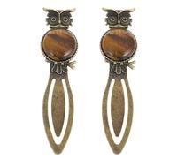 STOBAZA 2pcs Zinc Alloy Owl Bookmarks Metal Page Holders Decorative Book Marks for Students’ Stationery and Book Page Decors