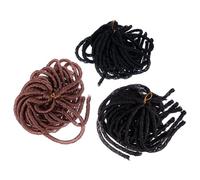 STOBAZA 3 Pcs African Style Dreadlock Wigs Hollow Braids Mixed Colors (1b/4#/27#) Lightweight Braided Wigs for Women Universal Headwear Party Crochet Braids