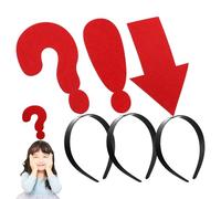 STOBAZA 3 Pcs Creative Novelty Headbands for Parties and Weddings, Comfortable Fabric Hair Hoops to Manage Hair, Stylish and Unique Photo Booth Accessories