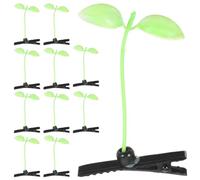 STOBAZA 30pcs Cute Small Bean Sprout Hair Clips for Women and Funny Tiny Sprout Barrettes for Parties Cosplay Photography Green Plant Hair Accessories for Daily Use and Sharing