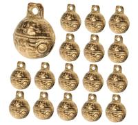 STOBAZA 30Pcs Vintage Copper Bells for Crafts DIY Pendant Charms Necklace Bracelet Making Accessories for Jewelry and Festive Decorations