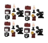 STOBAZA 30pcs Vintage Miniature Gramophone Camera Radio Models Retro Home Accessories for Dollhouse Display Artistic Micro Landscape Decor with Memory Inducing Craftsmanship