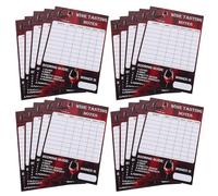 STOBAZA 30pcs Wine Tasting Scorecards with Flavor Notes Aroma Feedback for Parties Workshops Wine Evaluation Scoring Guide Cards for Fair Detailed Blind Tastings